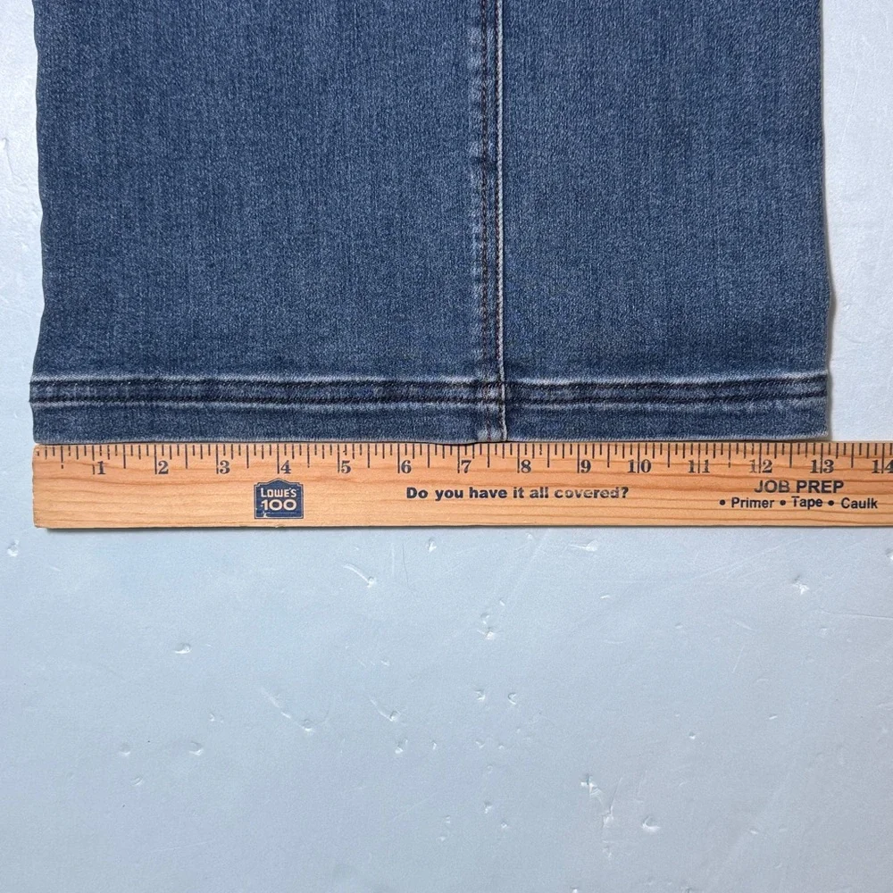 RISEN Wide Leg Jeans Sz XL 15 / 32 PW21536 High Rise Flare Pintuck Front NEW - Picture 10 of 16